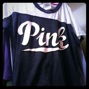 PINK dark grey T-shirt